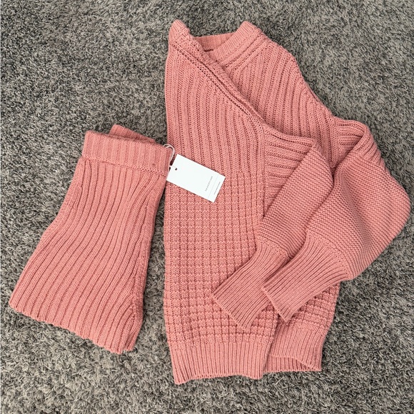 The Knotty Ones Sweaters - Knotty Ones Delcia Women's Rose Pink Sweater Set